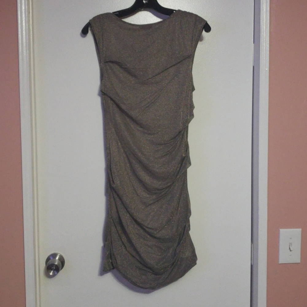 CLU DRESS GOLD - Picture 3 of 3